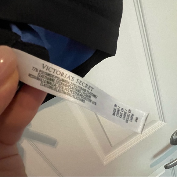 COPY - Victoria's Secret Sport Sports Bra Black Blue Size 34C - Picture 10 of 10